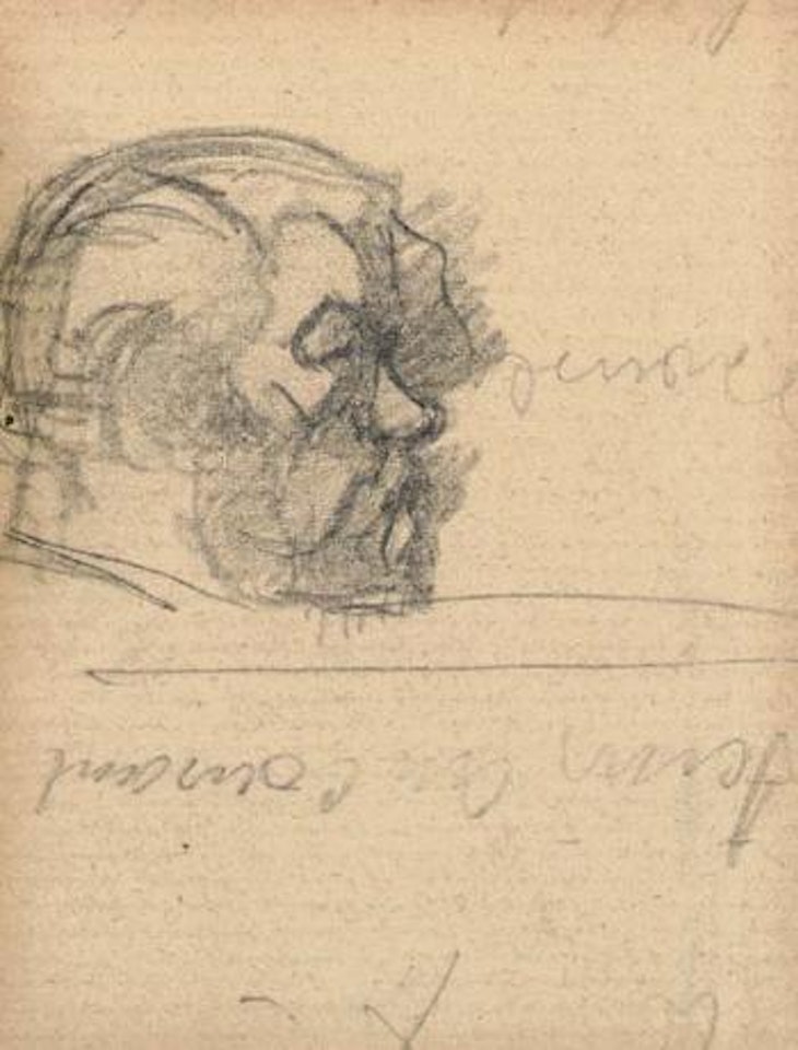 Tête d'homme de profil by Henri de Toulouse-Lautrec