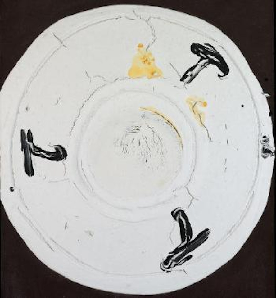 Cercle blanc by Antoni Tapies