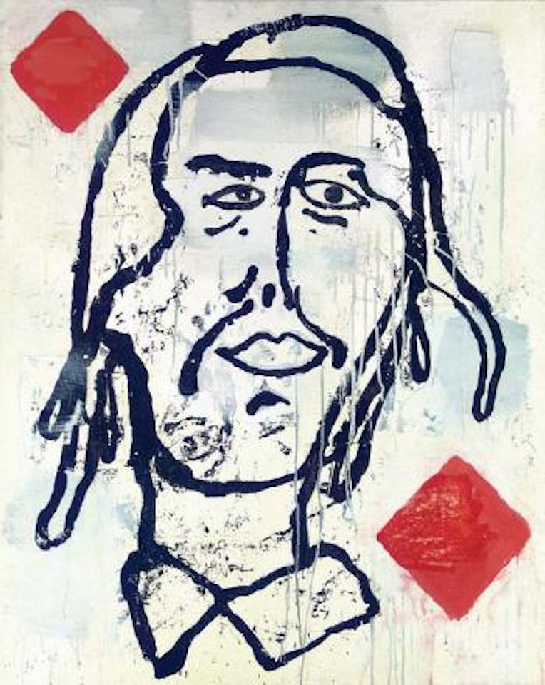 Queen of Diamonds (Portrait of Anna Opitz) by Donald Baechler