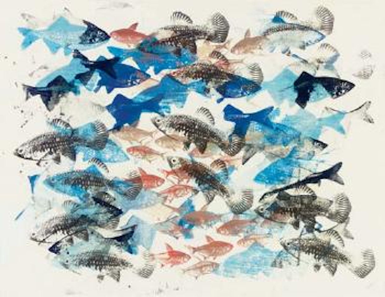 Multiple Small Fish by Philip Taaffe