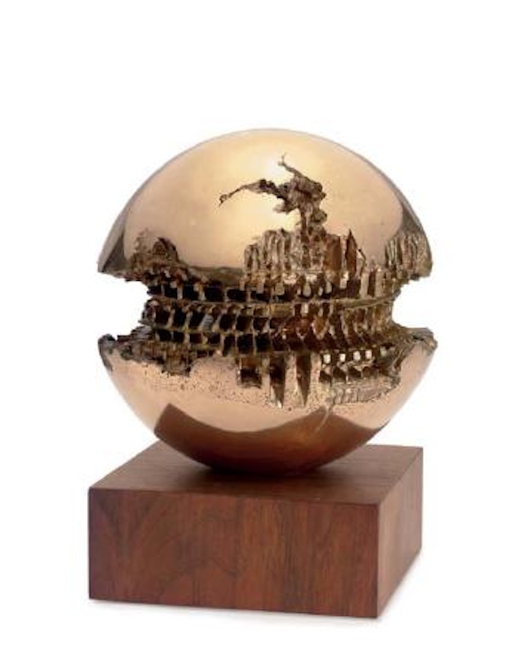 Sfera Number 8 by Arnaldo Pomodoro