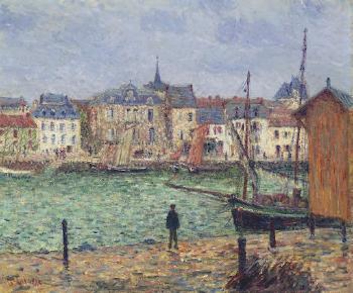 Le port de Pornic, marée haute by Gustave Loiseau