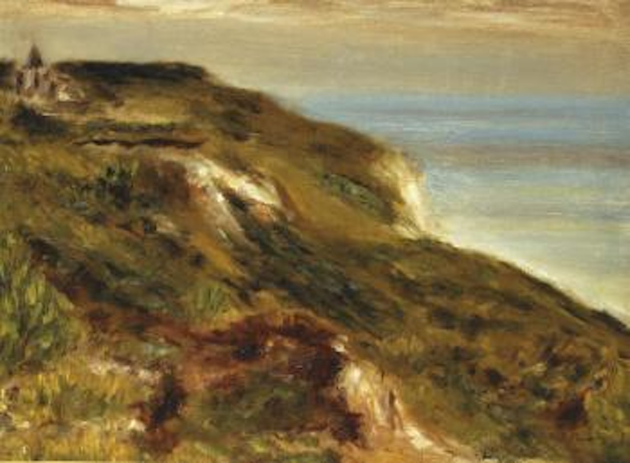 L'Église de Varengeville et les falaises by Pierre-Auguste Renoir