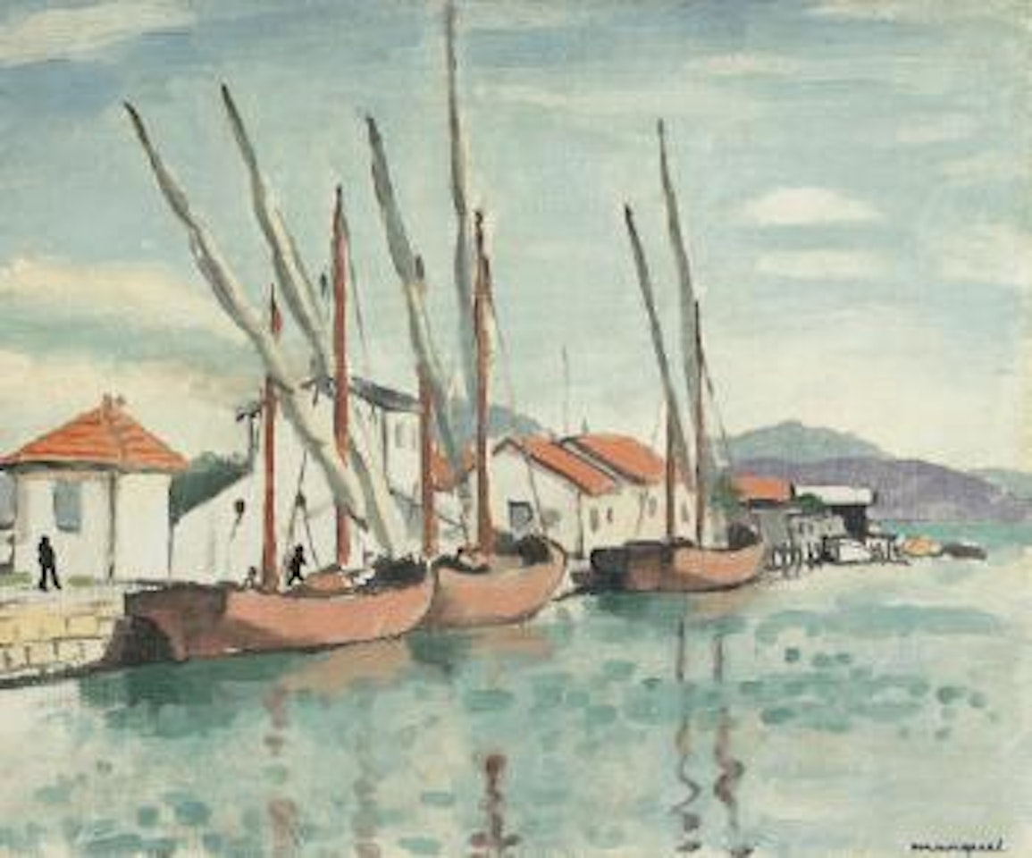 Les barques de pêche by Albert Marquet