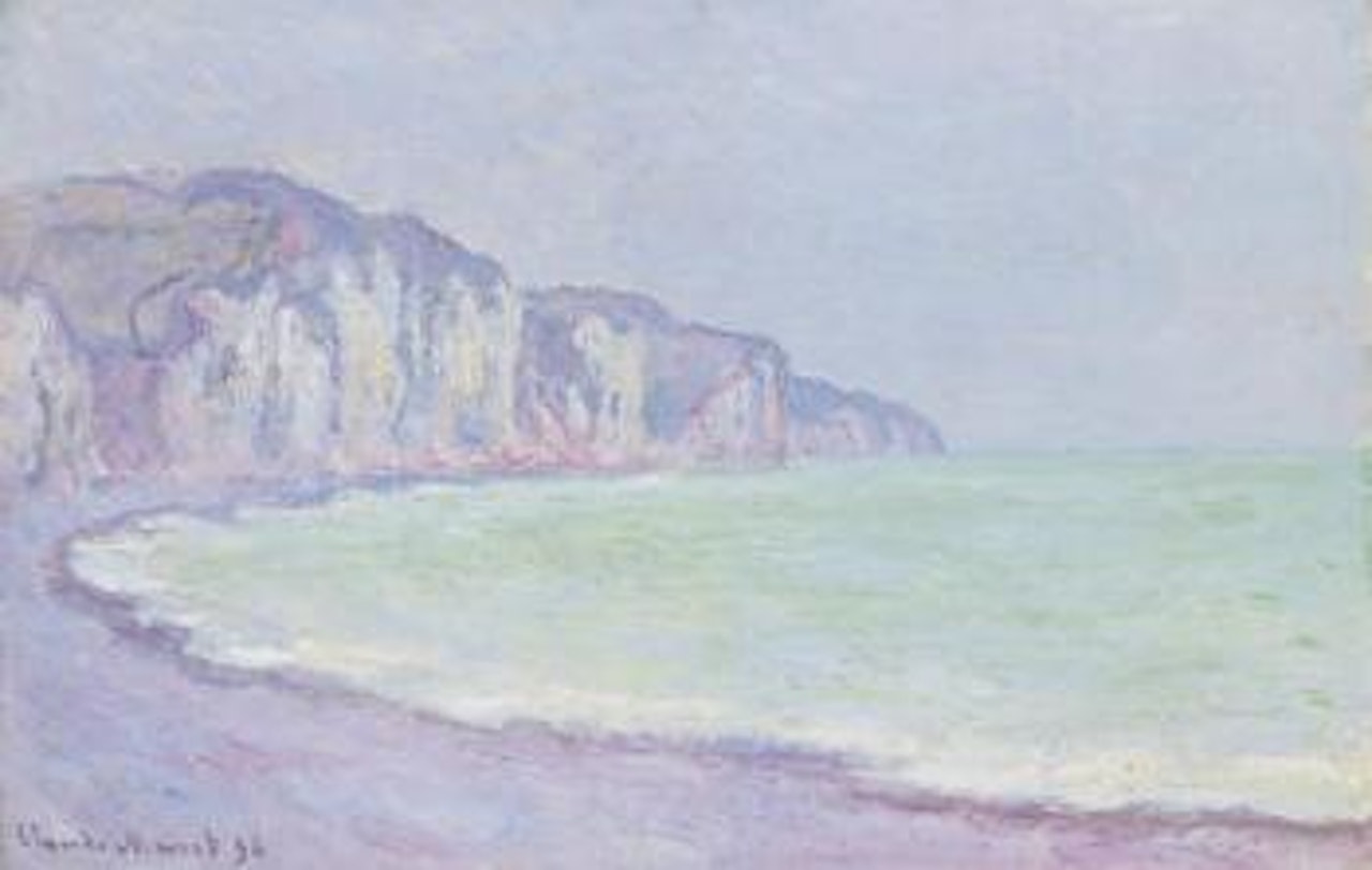 Falaise à Pourville by Claude Monet