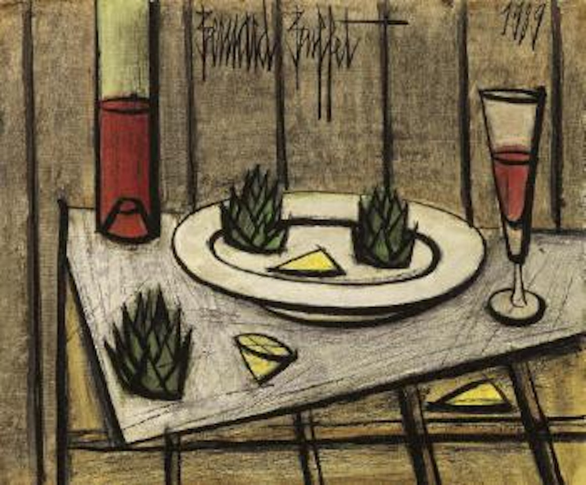 Nature morte aux artichauts by Bernard Buffet