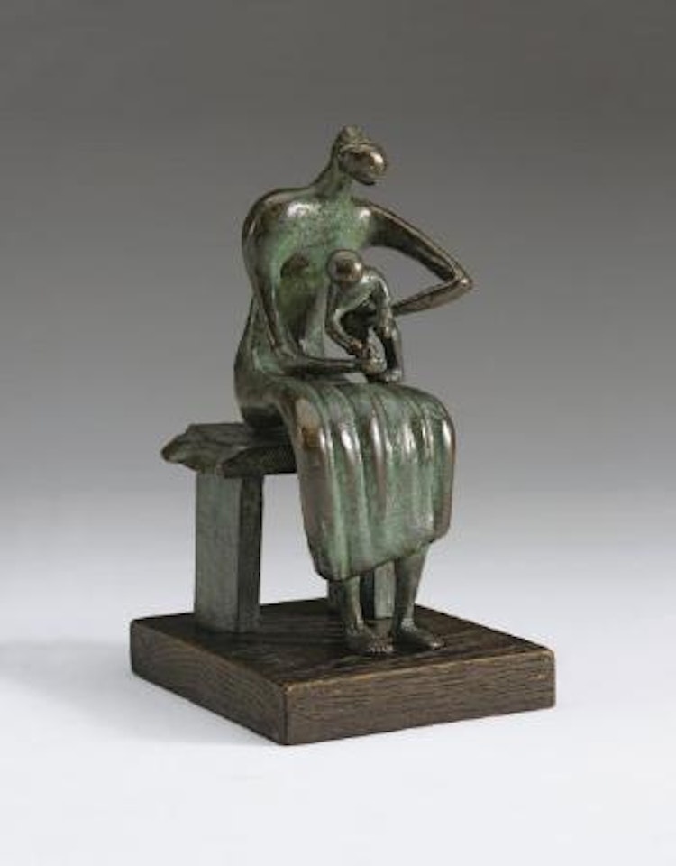Maquette for Mother and Child with Apple by Henry Moore