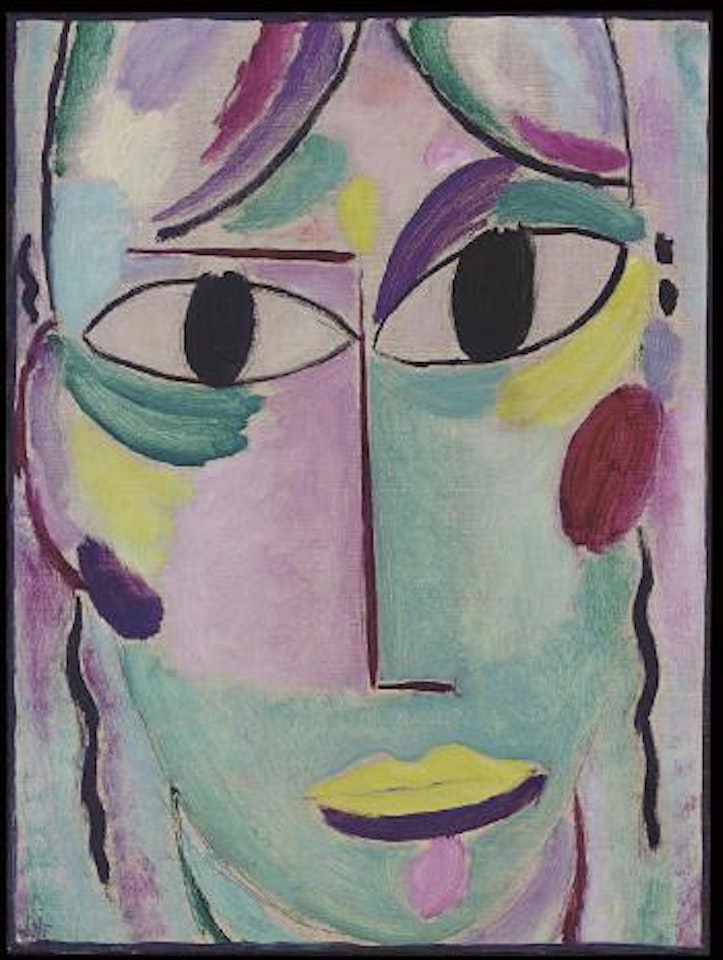 Heilandsgesicht: Jung Frau (Heller Kopf) by Alexej von Jawlensky