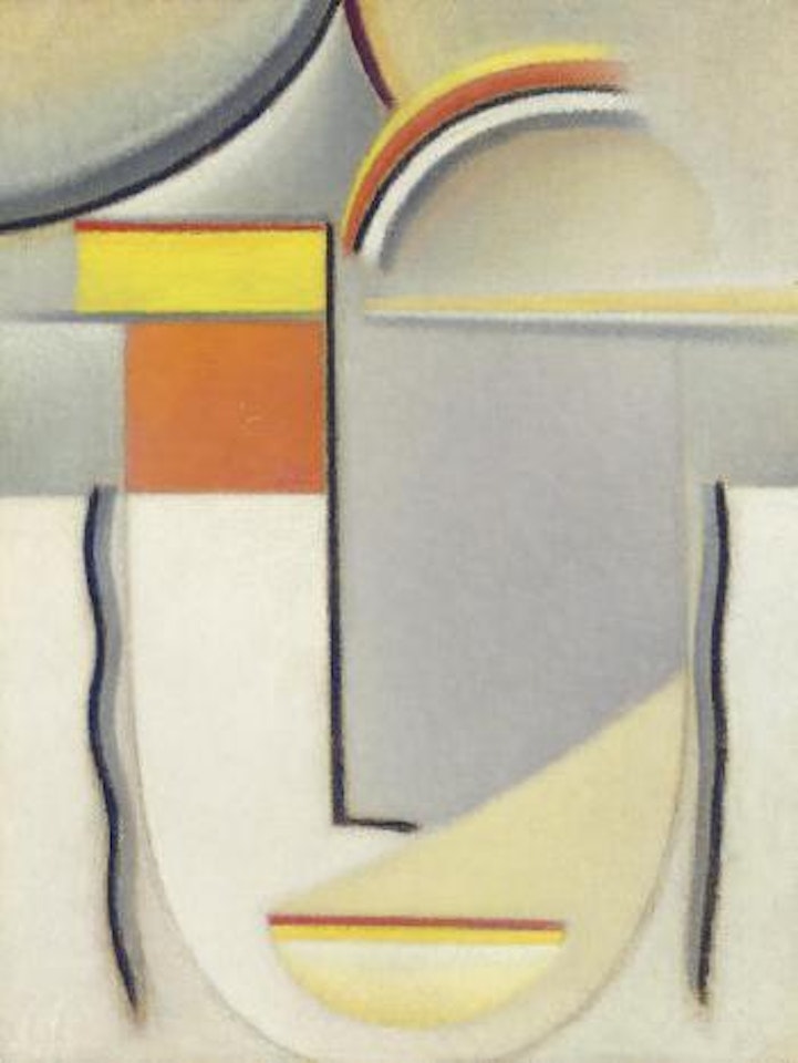 Abstrakter Kopf: Winterläuten by Alexej von Jawlensky