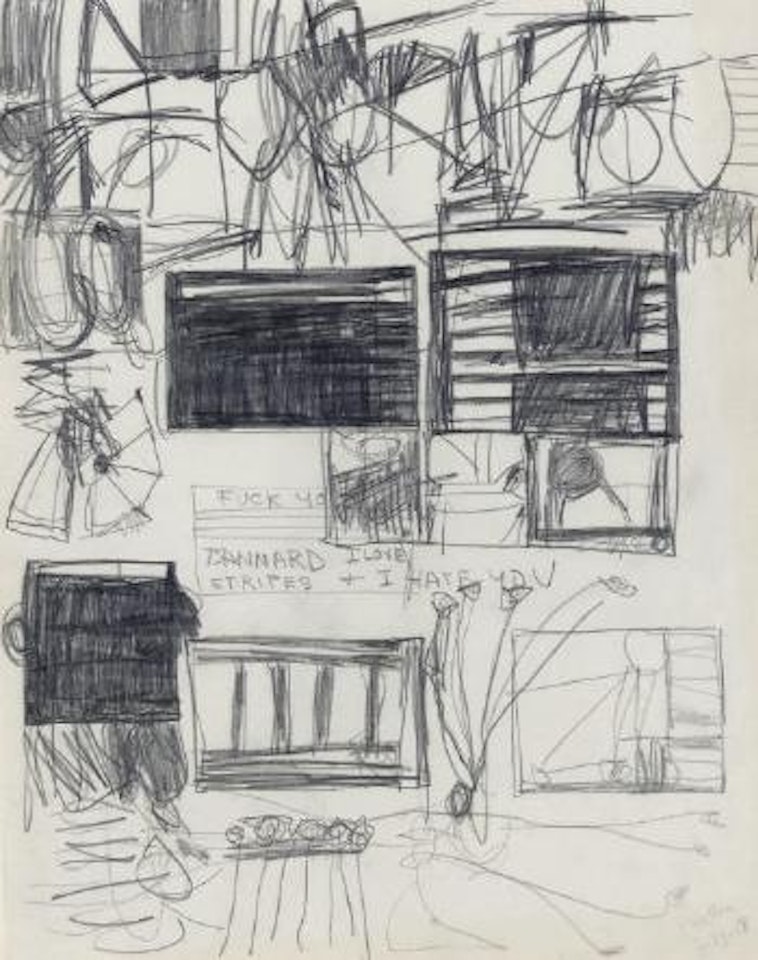 Untitled (Fuck You Bannard) by Frank Stella