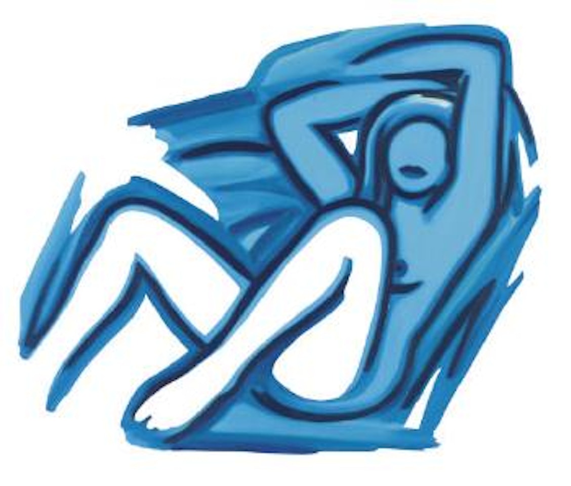 Blue Nude #5 by Tom Wesselmann