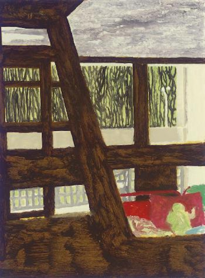 Briey Interior 2 (Study for Concrete Cabin) by Peter Doig