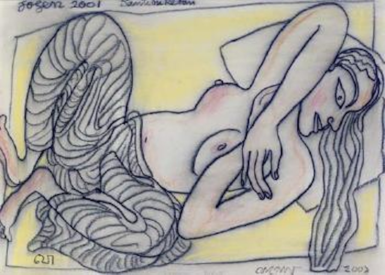 Woman in Bed II by Jogen Chowdhury