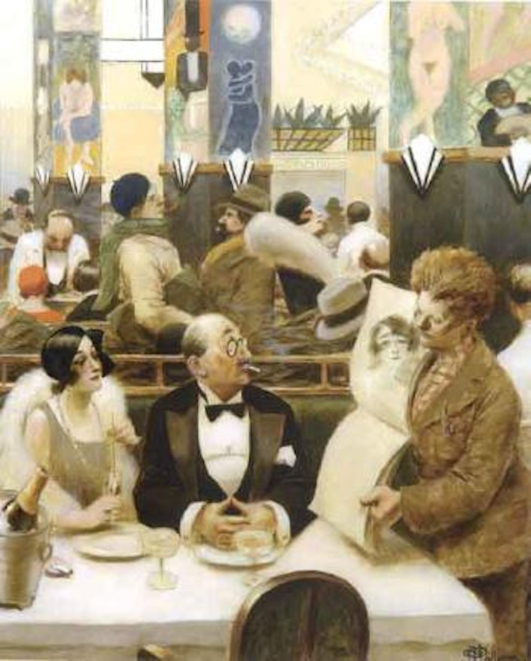 A la Coupole by Albert Guillaume