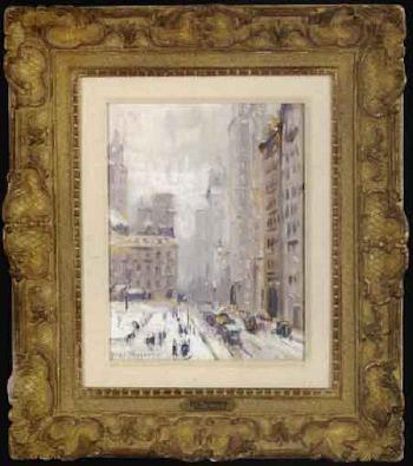 Lower Broadway by Guy Carleton Wiggins