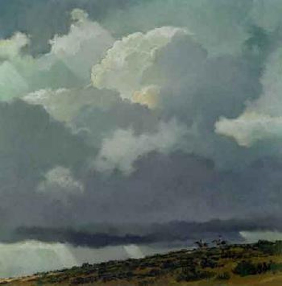Racing the walking rain by Eric Sloane