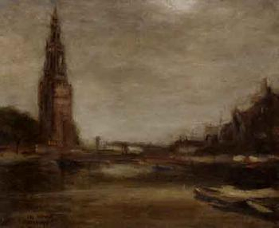 Old tower, Amsterdam by Joseph Raphael
