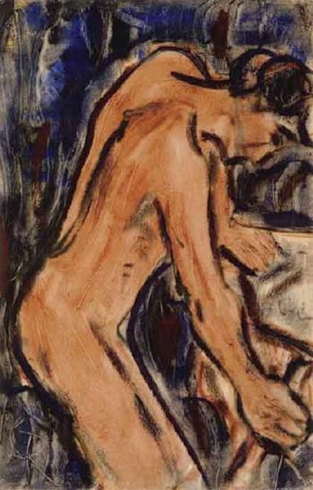 Female nude by Christian Rohlfs