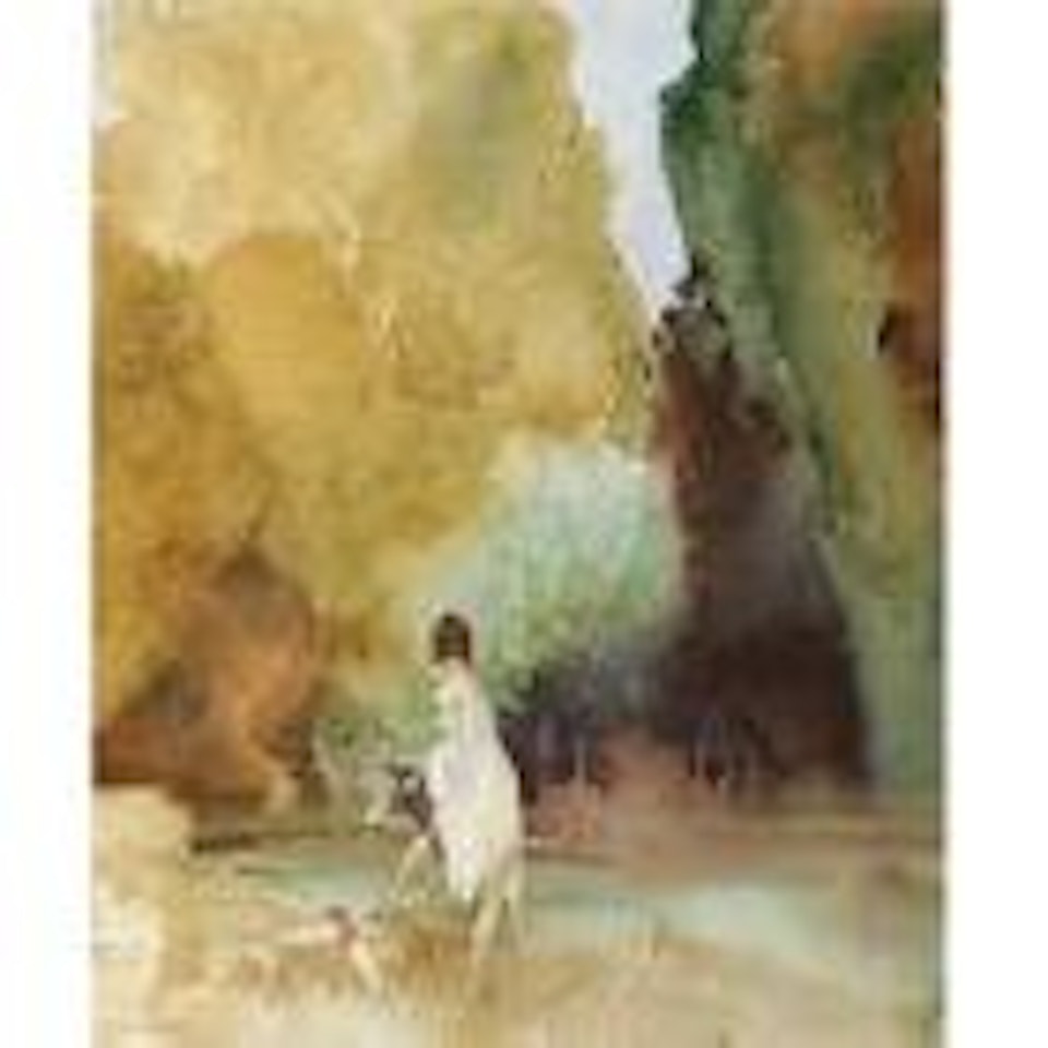 The timid huntress by William Russell Flint