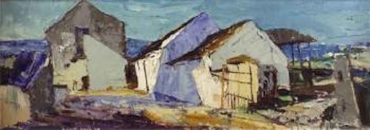 White farm buildings by Kenneth Webb