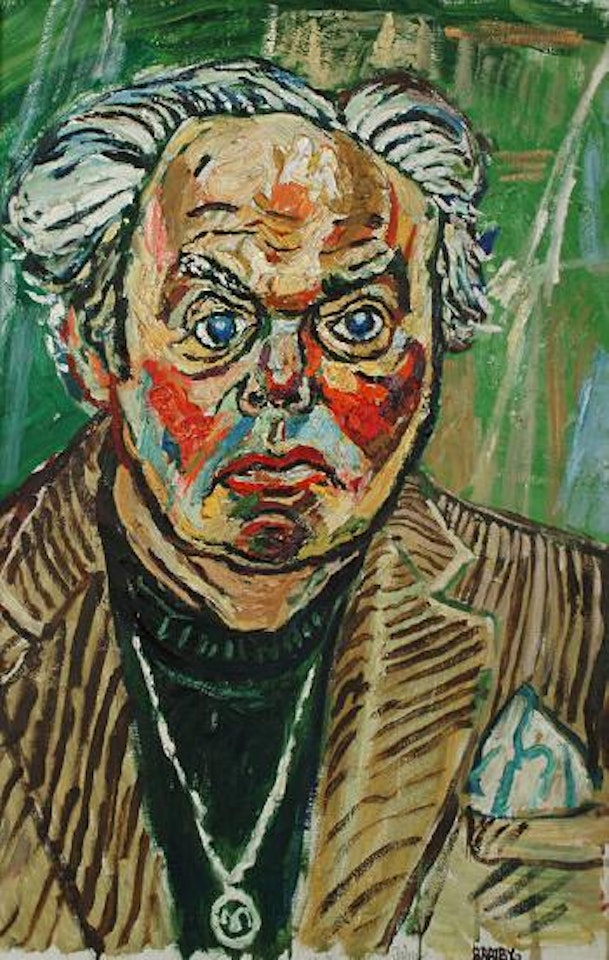 Portrait of Peter Bull, Paddington Bear by John Bratby
