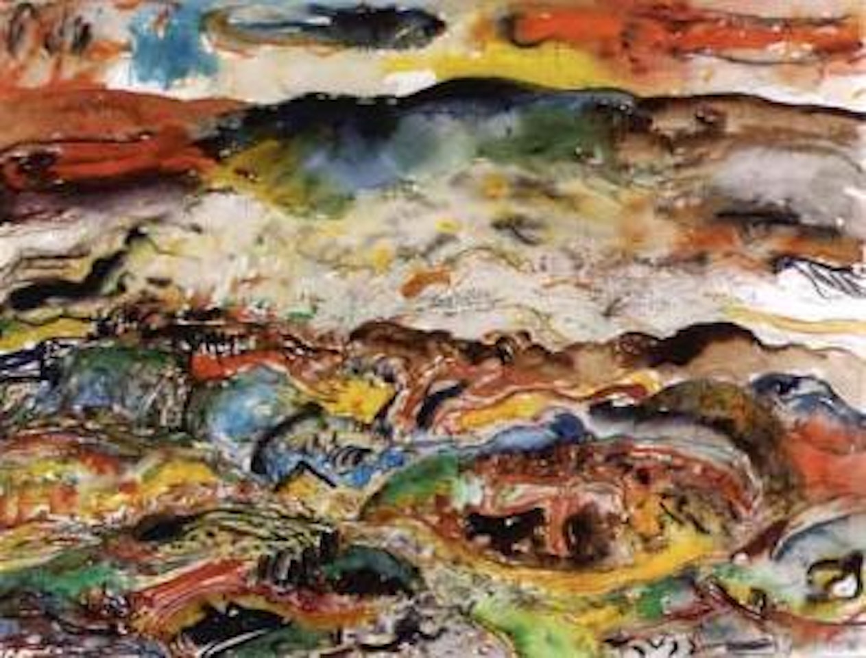 Tuscan view by John Bellany