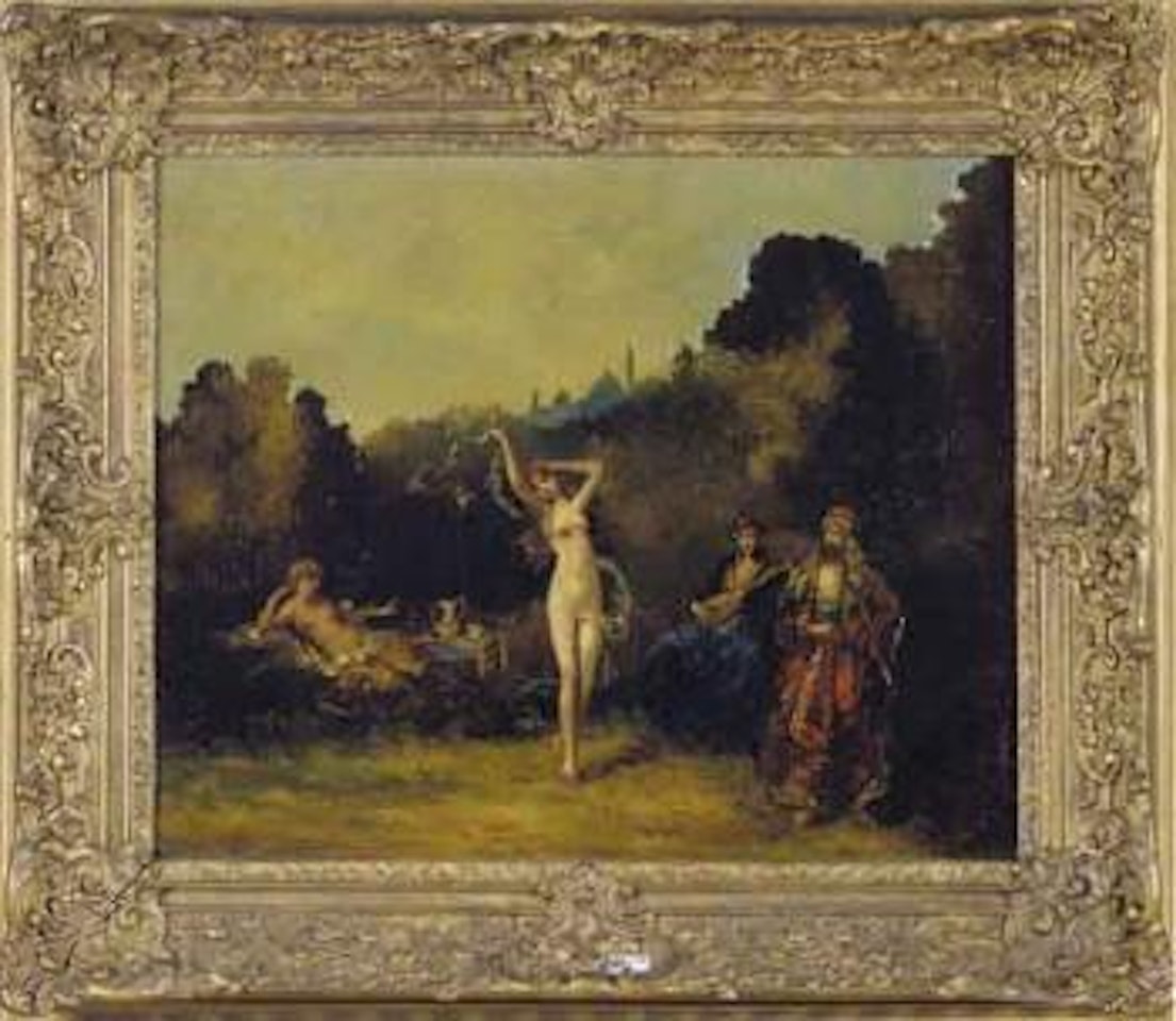 Danse Orientale dans les jardins du sultan by Adolphe Monticelli