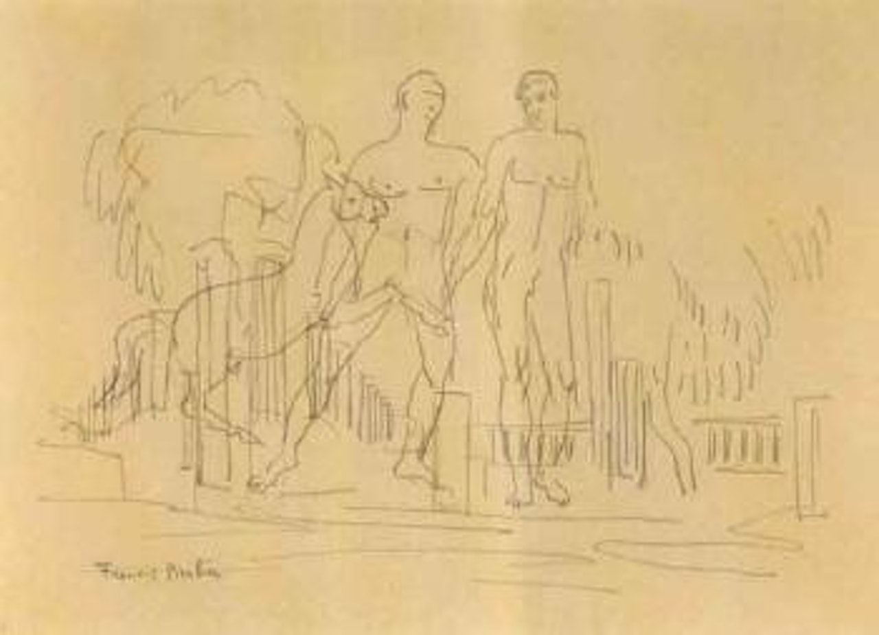 Hommes et cheval by Francis Picabia