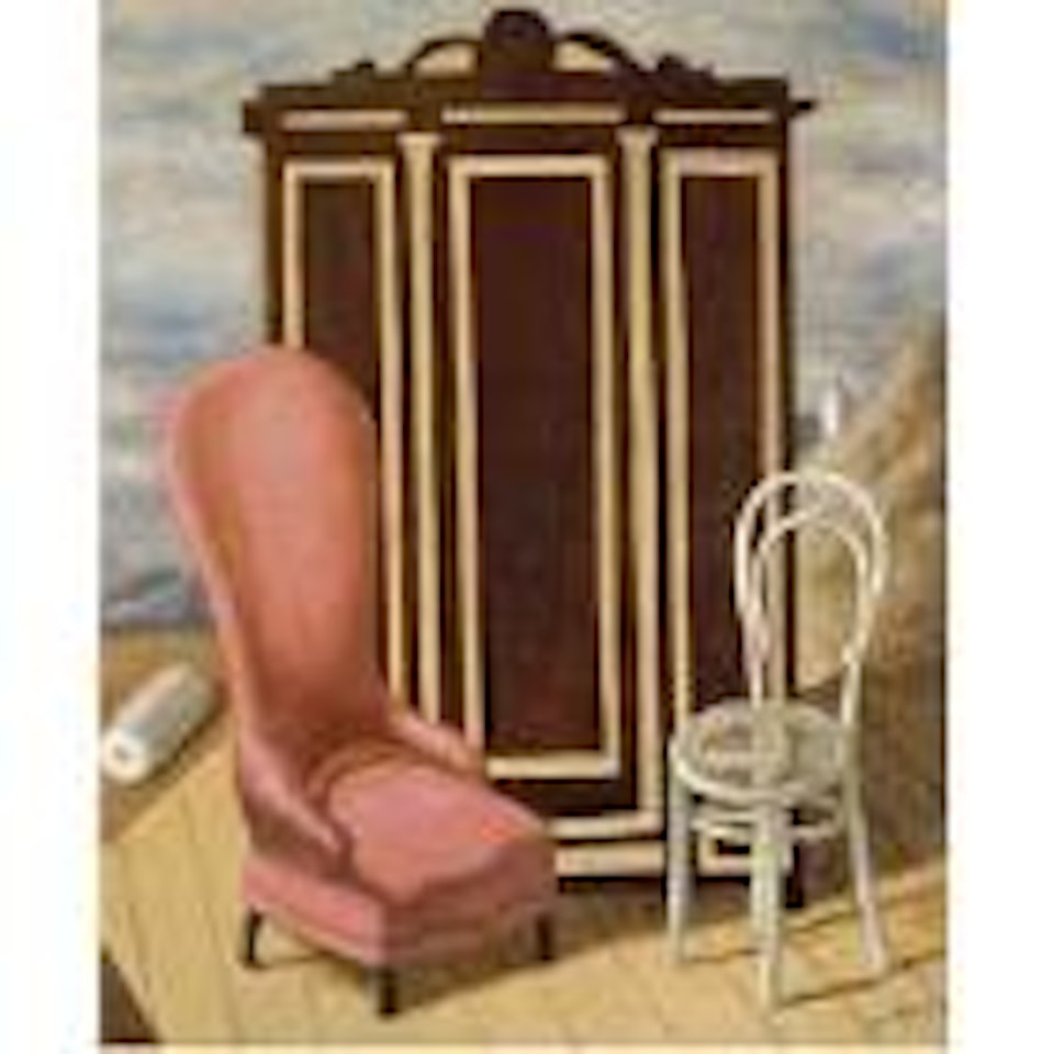 Mobili nella valle - Furniture in the valley by Giorgio de Chirico