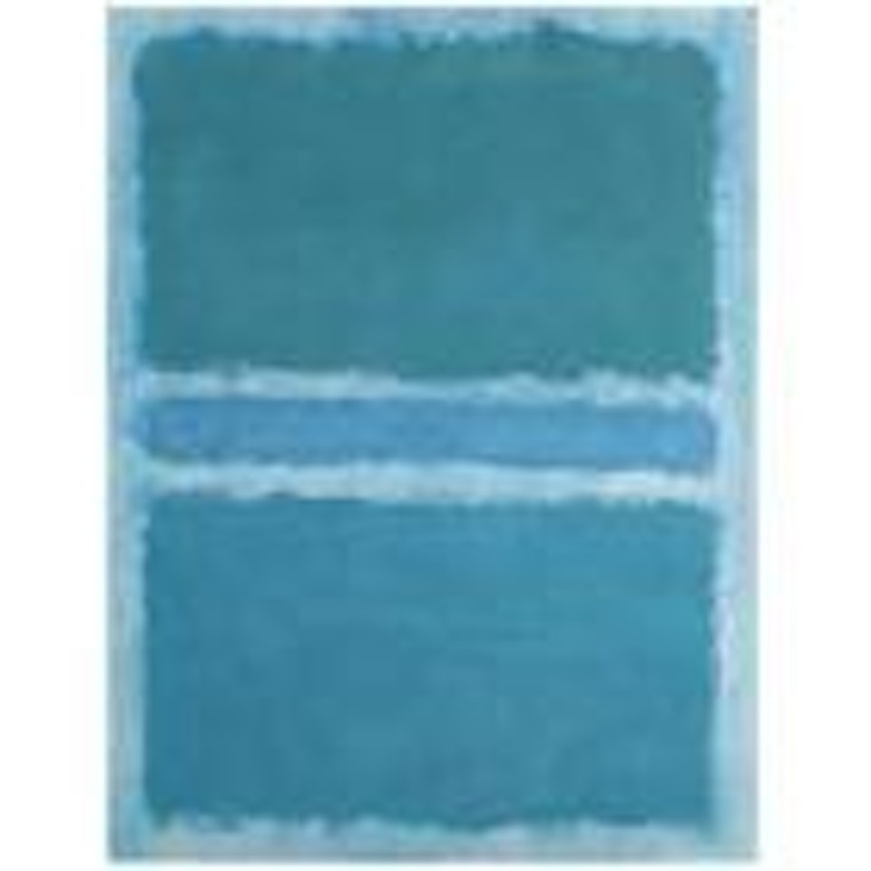 Untitled - Blue divided by blue by Mark Rothko