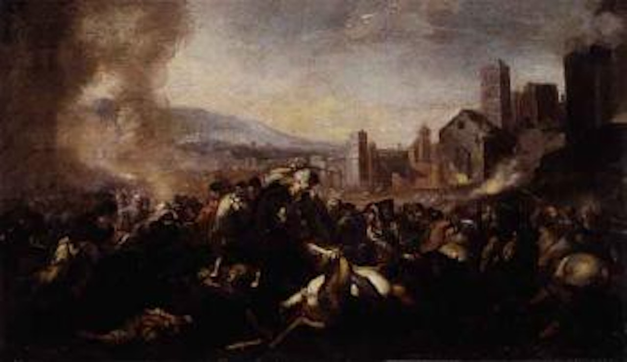 Battle scene by Neapolitan School