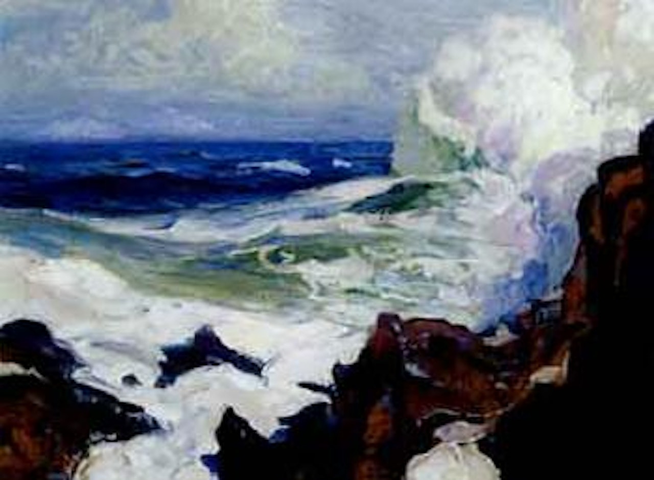 Sunlit surf by Frederick Judd Waugh