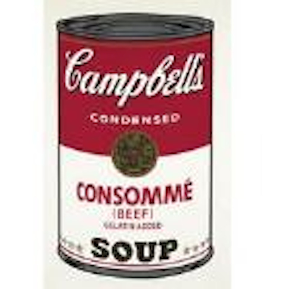 Campbell's Soup I, Consomme, Beef by Andy Warhol