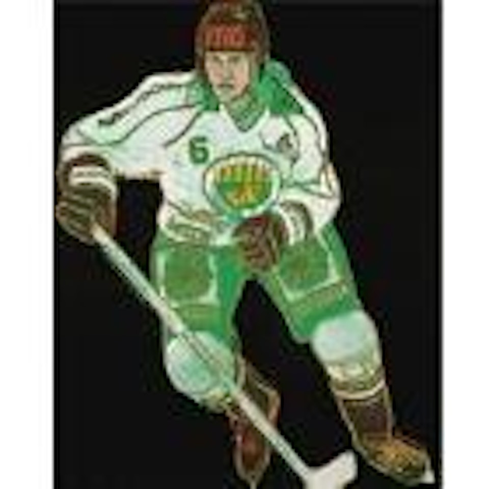 Frolunda hockey player by Andy Warhol