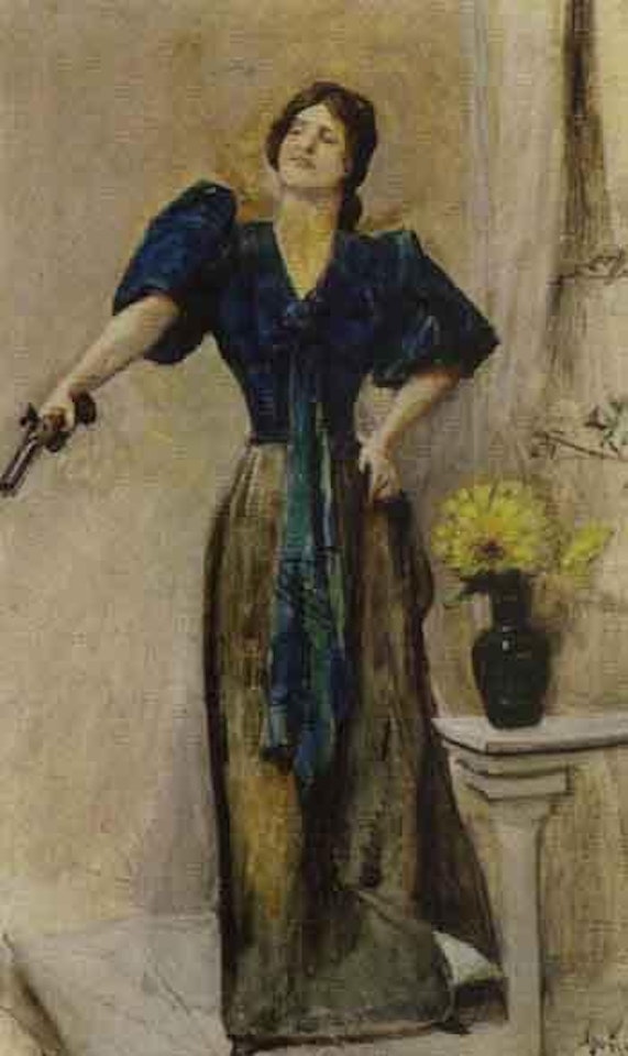 Ella Dybvad as Mrs Hedda Tesman in Hedda Gabler by Christian Krohg