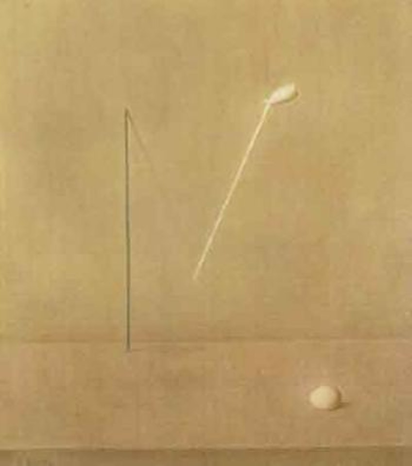 Still life with pipe and egg by Antonio Bueno