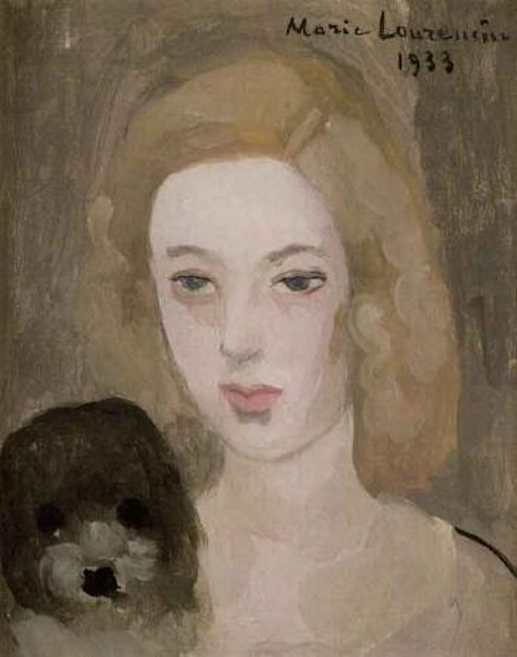 Mme Berthier de Sauvigny, nee Elisabeth de Robien by Marie Laurencin