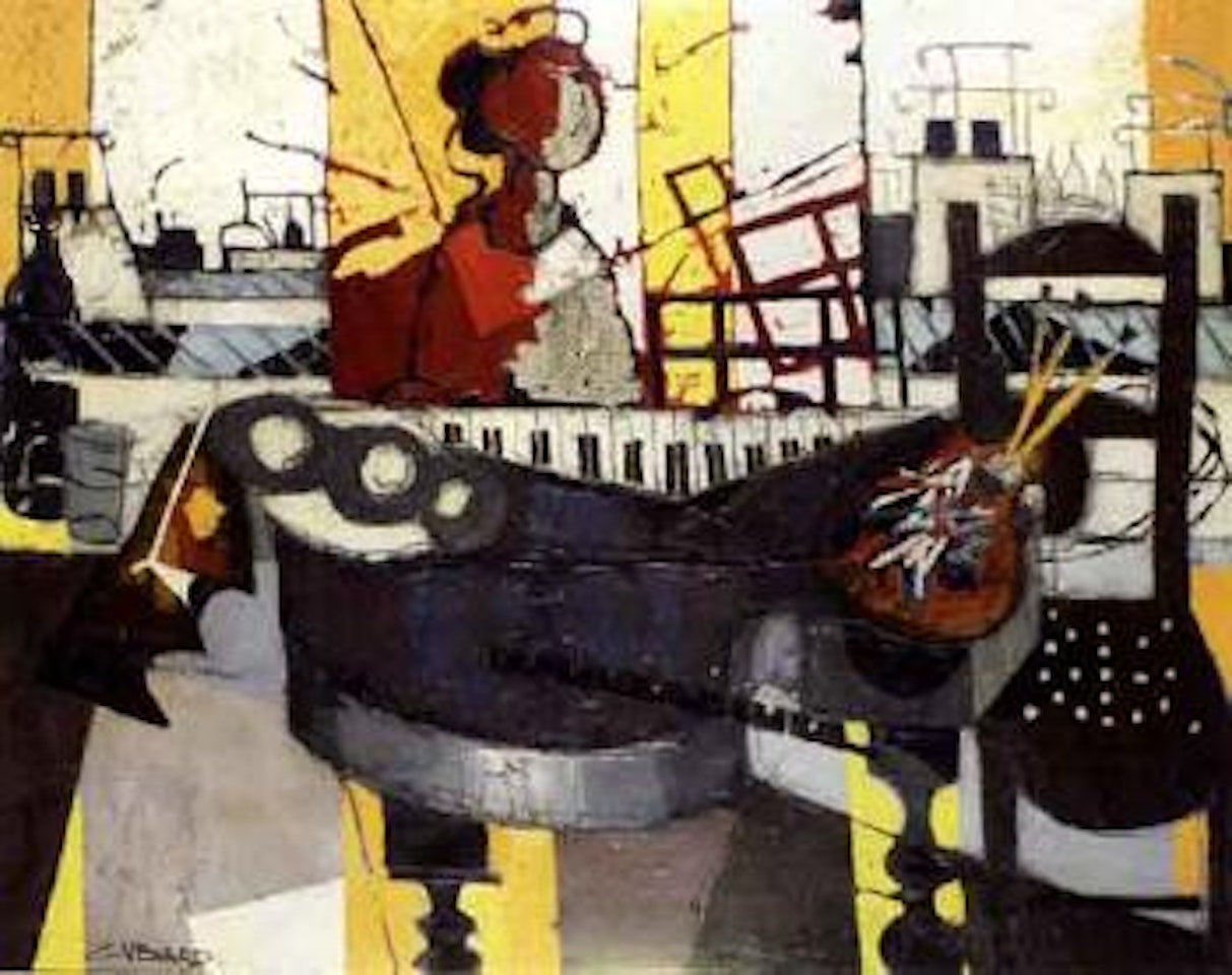 At the piano by Claude Venard