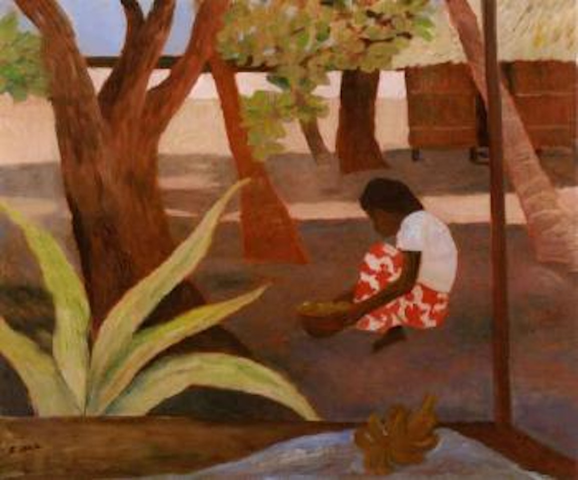 Gathering fruit by Ray Austin Crooke
