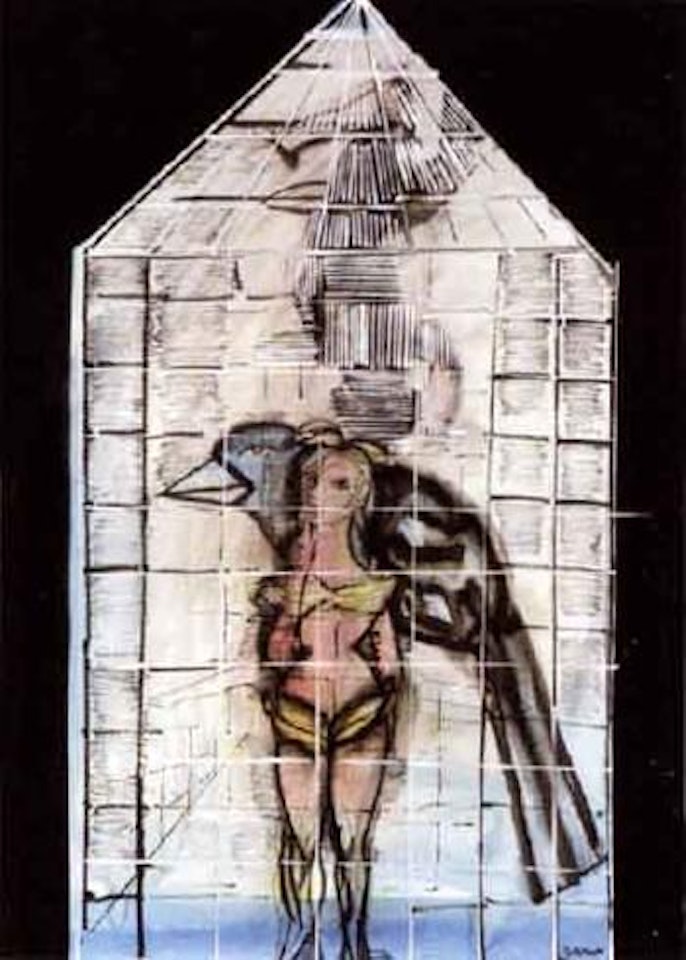 The cage by Charles Blackman