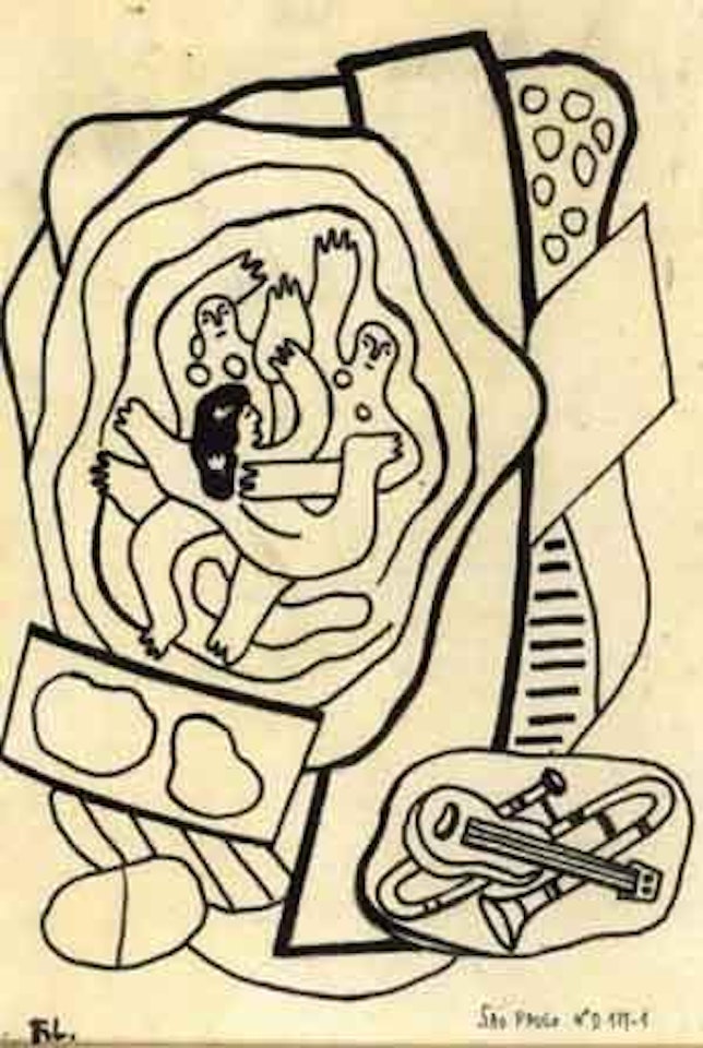 Etude pour Sao Paulo by Fernand Leger