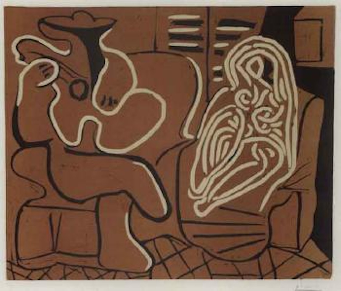 L'aubade, avec femme dans un fauteuil by Pablo Picasso