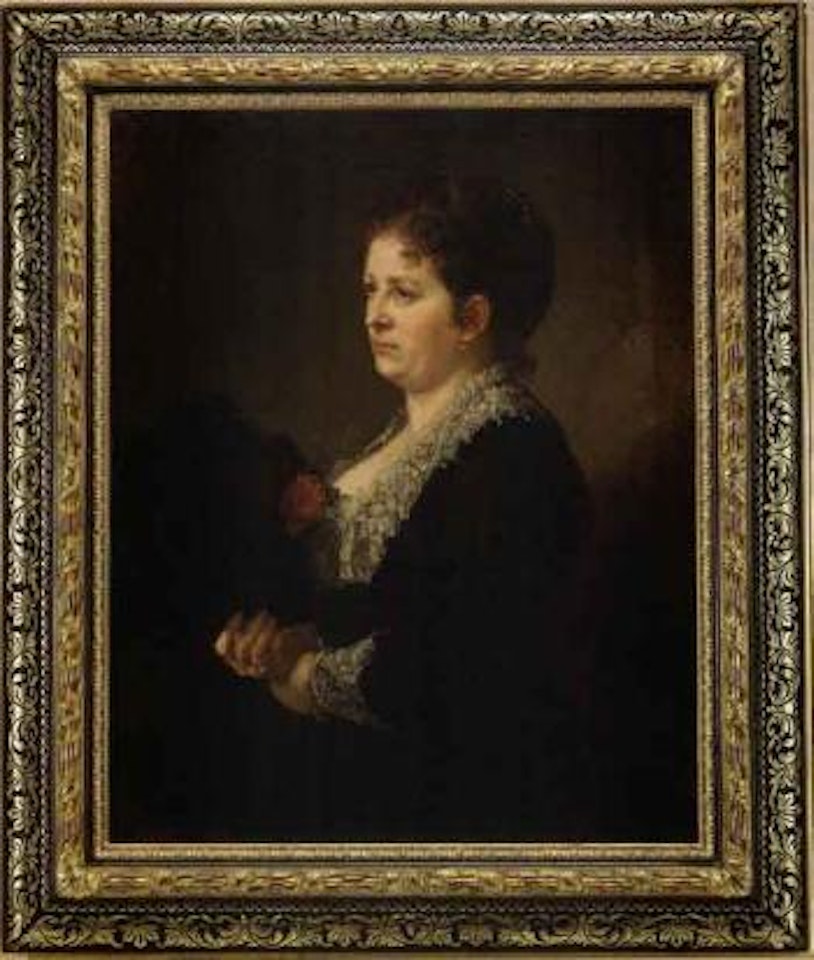 Portrait of an unknown lady by Ilya Yefimovich Repin