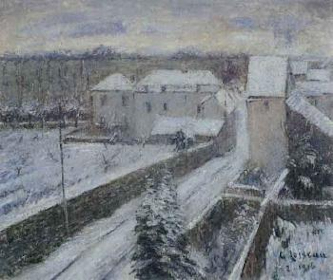 Vue de Triel sous la neige by Gustave Loiseau