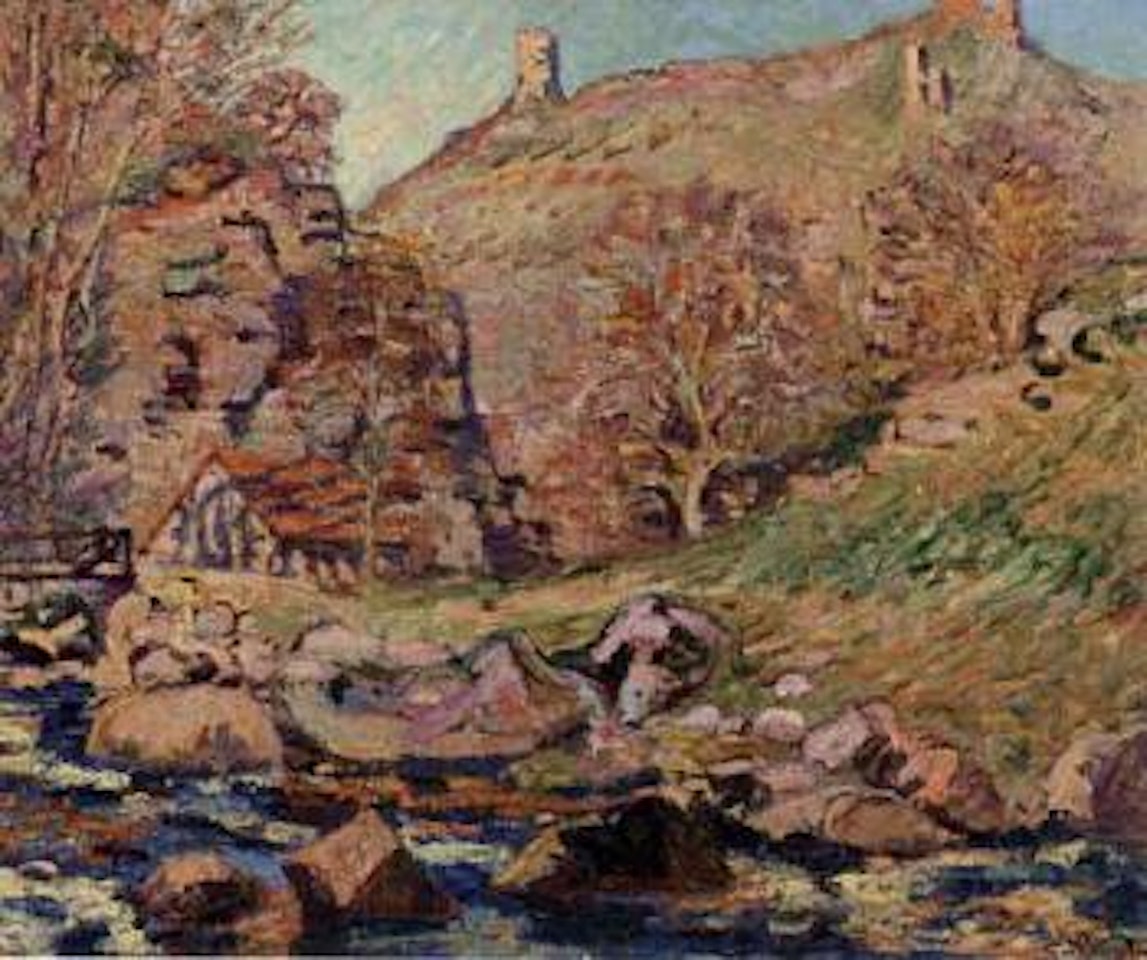 Ruines du Chateau de Croizant by Armand Guillaumin