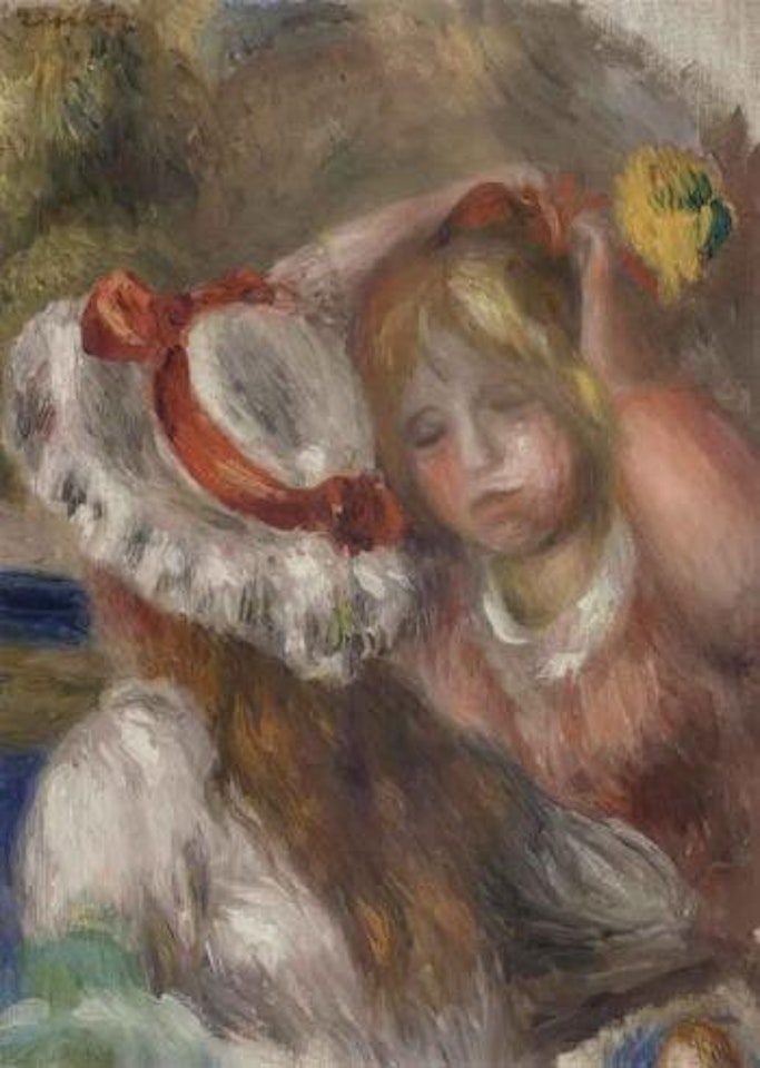 Chapeau au ruban rouge by Pierre-Auguste Renoir