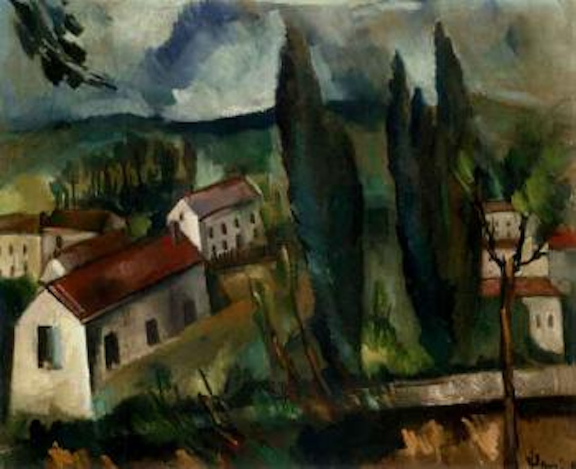 Ferme et peupliers by Maurice de Vlaminck