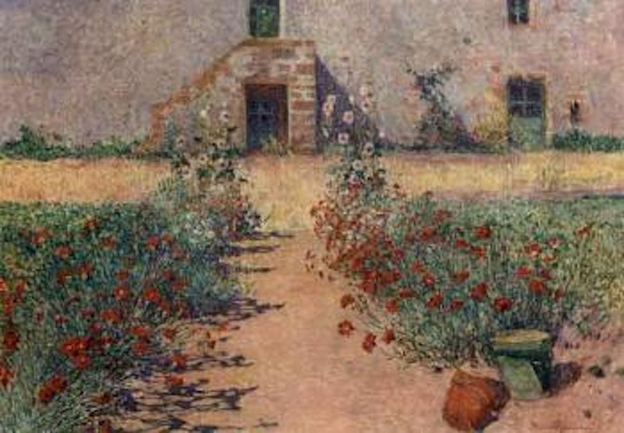 Allee d'oeillets a Kervaudu by Ferdinand du Puigaudeau