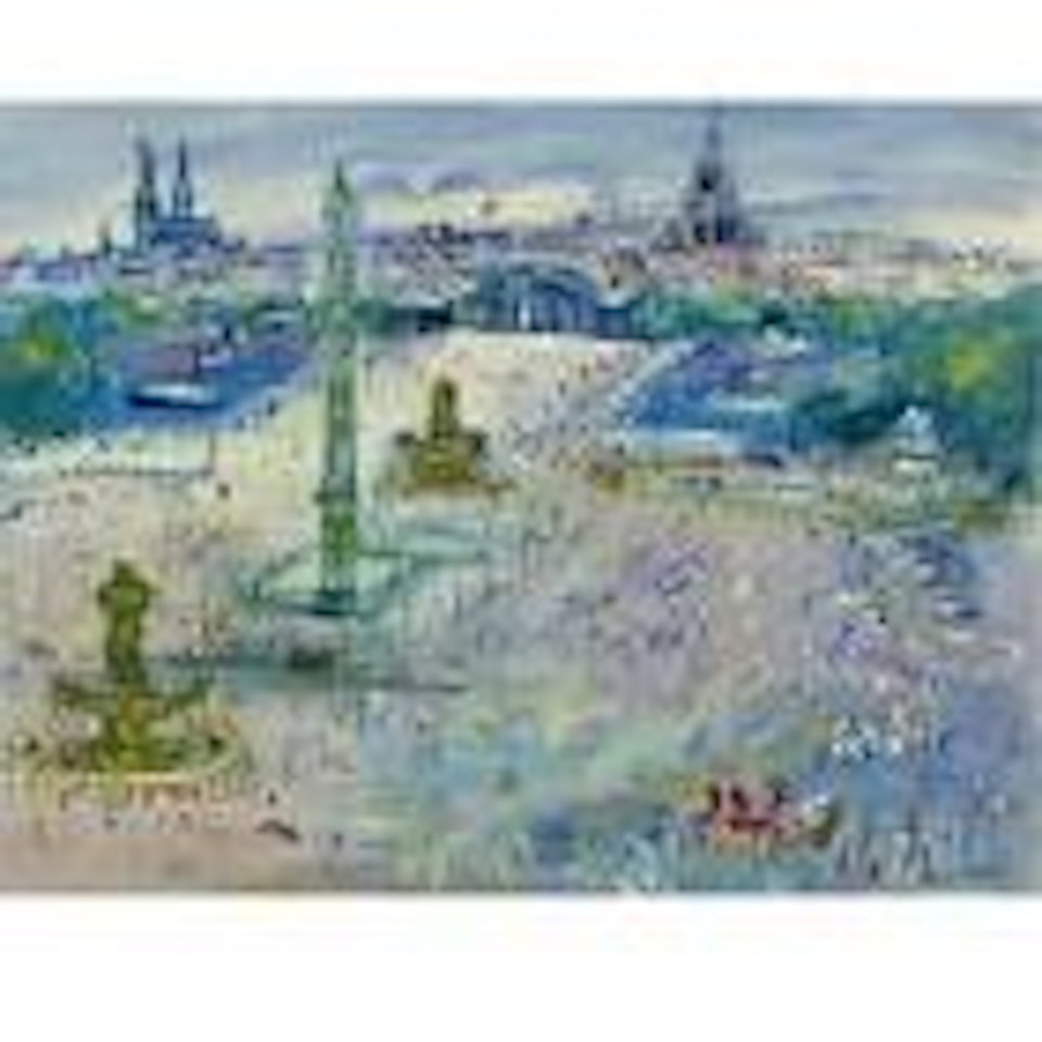 Place de la Concorde by Jean Dufy