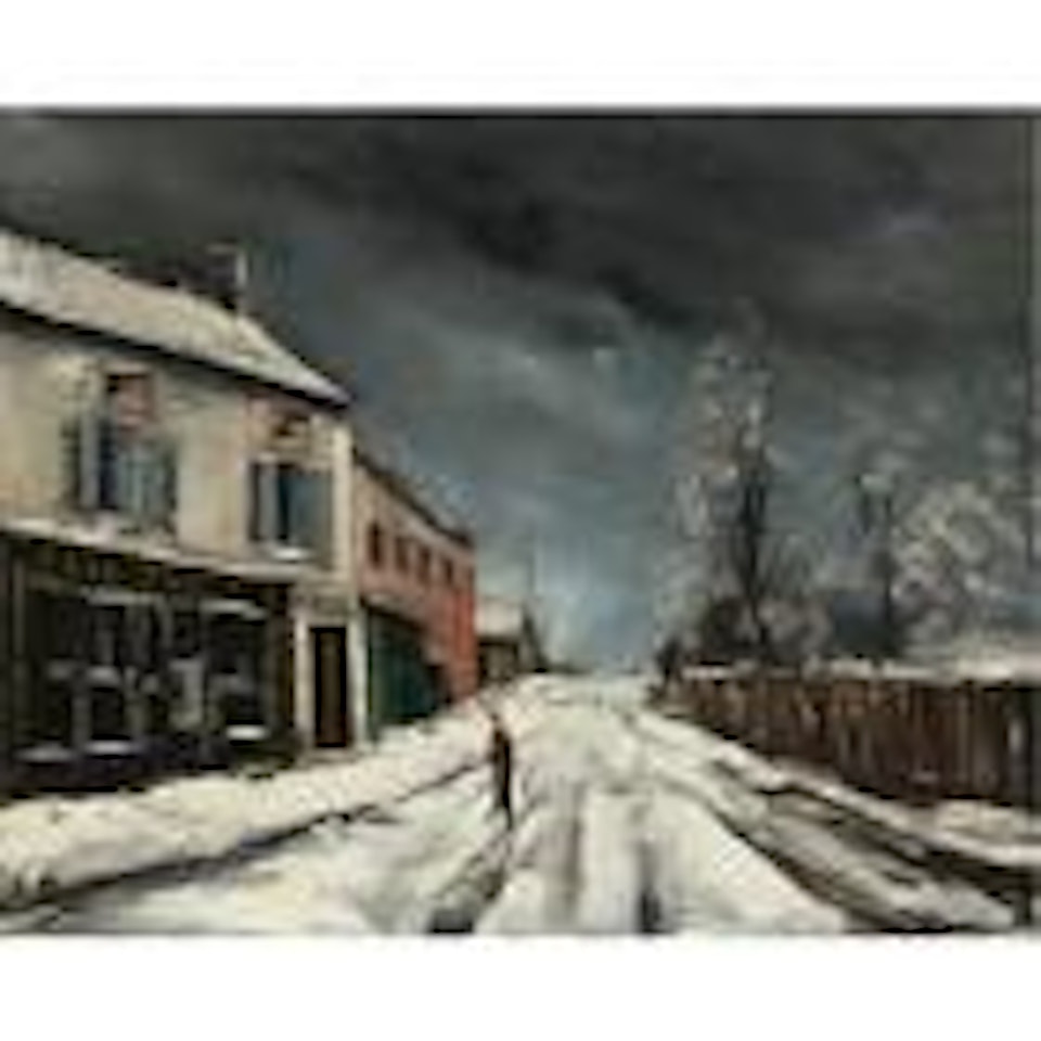 Rue de village sous la neige by Maurice de Vlaminck